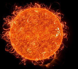 Image showing Surface of the sun 