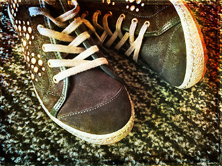 Image showing Fashionable teenage shoes