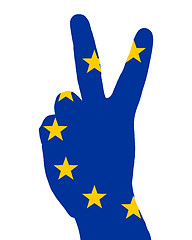 Image showing European finger signal