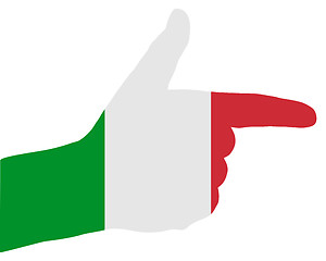 Image showing Italian finger signals