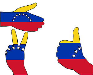 Image showing Venezuela hand signal