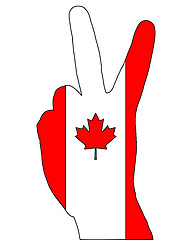 Image showing Canadian finger signal