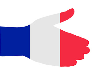 Image showing French handshake