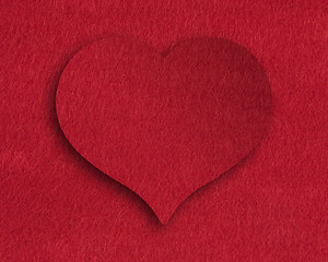 Image showing Heart of felt