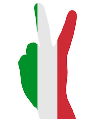 Image showing Italian finger signals