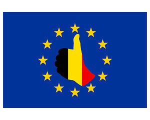 Image showing Belgian hand signal