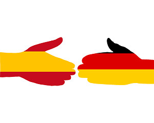 Image showing International handshake