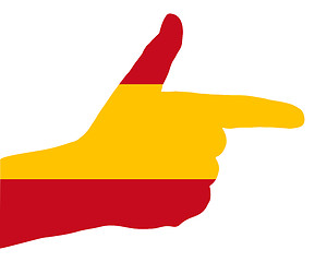 Image showing Spanish finger signal