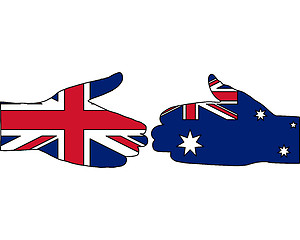 Image showing International handshake