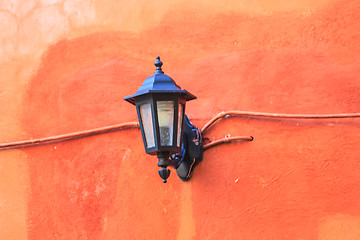 Image showing old lamp on the wall 