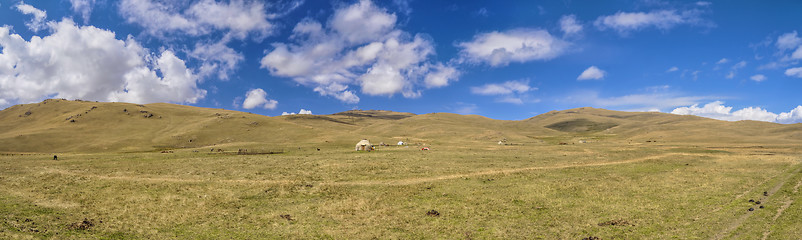 Image showing Yurts in Kyrgyzstan