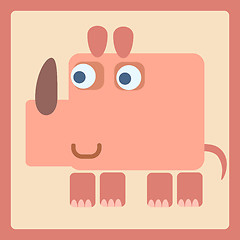 Image showing Rhino stylized cartoon icon