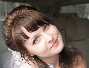 Image showing Smiling young bride