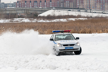 Image showing Car competitions for police officers