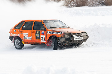 Image showing Sports ice competitions on cars