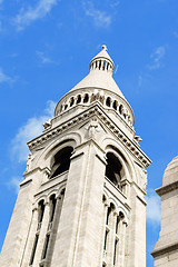 Image showing Belltower of Basilique du Sacre-Coeur in Paris, France