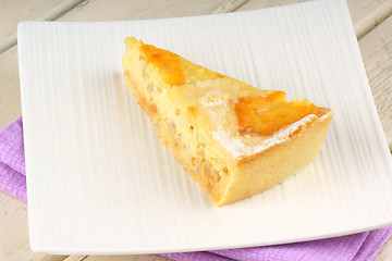 Image showing Slice of Neapolitan Pastiera tart