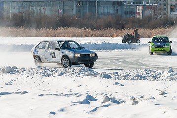 Image showing Sports ice competitions on cars