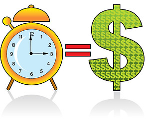 Image showing Time is Money