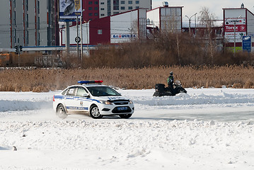 Image showing Car competitions for police officers