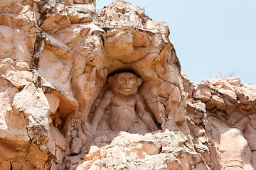 Image showing monkey statue on the Bridge of Time, Sun City resort