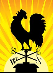 Image showing Rooster Weathervane