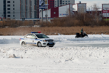 Image showing Car competitions for police officers