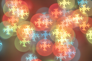 Image showing Color snowflakes