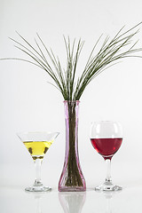 Image showing Wine, martini, love