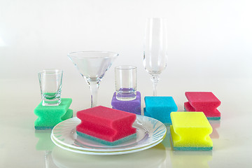 Image showing Sponge for ware washing