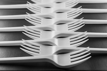 Image showing Plastic forks