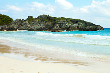 Image showing Horseshoe Bay Beach in Bermuda