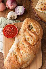 Image showing Stromboli Stuffed Bread