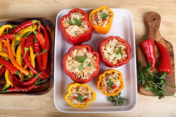 Image showing Stuffed peppers