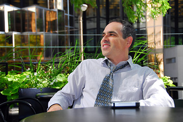 Image showing Businessman relax