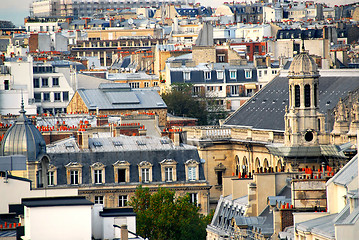 Image showing Paris rooftops