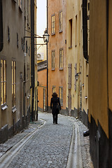 Image showing Street in Gamla Stan, the old center of Stockholm