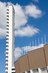 Image showing Olympic stadium tower, Helsinki, Finland