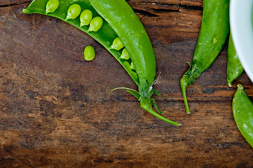 Image showing hearthy fresh green peas 