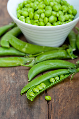 Image showing hearthy fresh green peas 