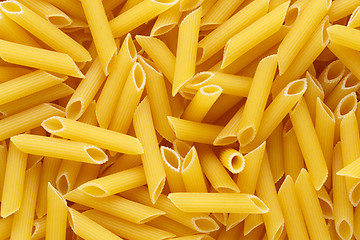 Image showing Backgrund of italian penne rigate pasta