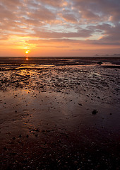 Image showing Mumbles sunrise vertical