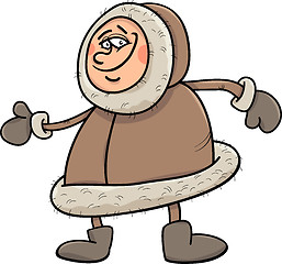 Image showing eskimo cartoon illustration