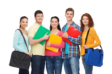 Image showing group of smiling teenagers