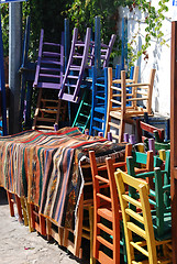 Image showing Colorful Chairs