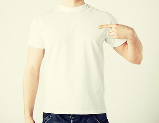 Image showing man in blank t-shirt