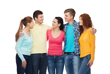 Image showing group of smiling teenagers