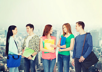 Image showing group of smiling students standing