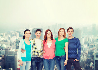 Image showing group of smiling students standing