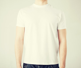 Image showing man in blank t-shirt